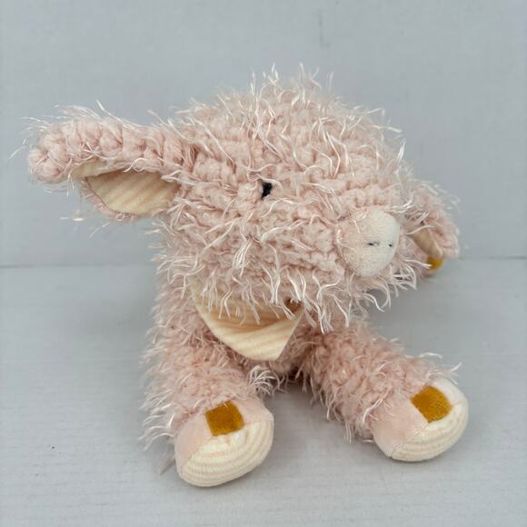 Bunnies By The Bay Pink Piggy Plush Pig Stuffed Animal Toy 12 Inch Shaggy Fuzzy - Picture 2 of 9